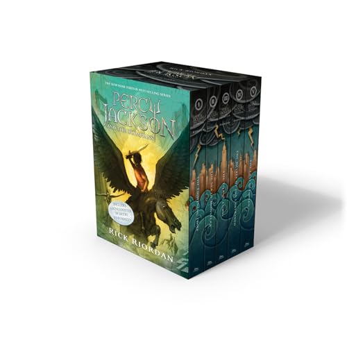 Percy Jackson and the Olympians 5 Book Paperback Boxed Set (w/poster) Cover