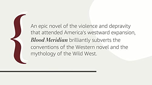 Blood Meridian: Or the Evening Redness in the West book image