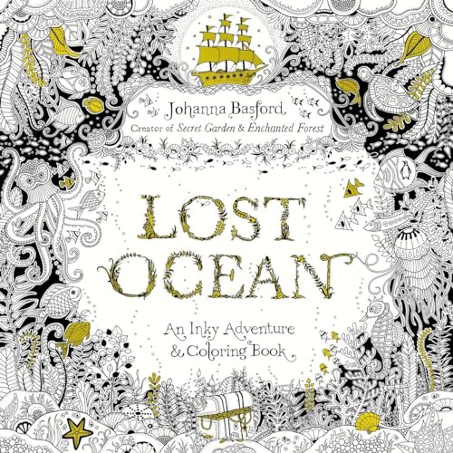 Lost Ocean: An Inky Adventure & Coloring Book cover