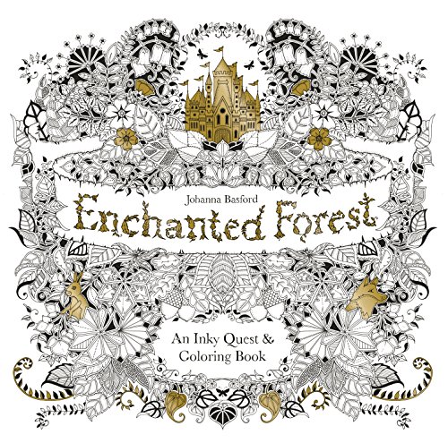 Enchanted Forest: An Inky Quest & Coloring Book cover