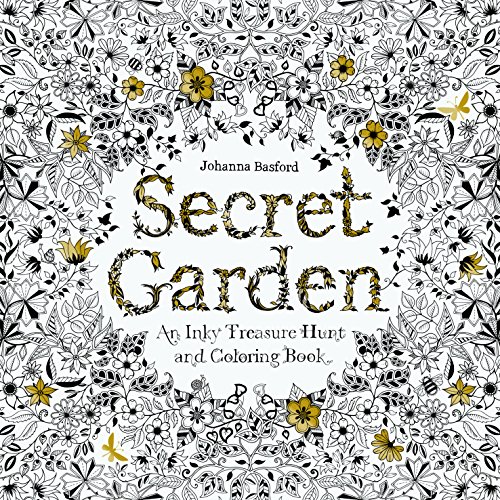 Secret Garden: An Inky Treasure Hunt and Coloring Book cover