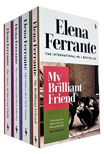 Neapolitan Novels Series Elena Ferrante Collection 4 Books Bundle (My Brilliant Friend, The Story of a New Name, Those Who Leave and Those Who Stay, Story of the Lost Child) Cover