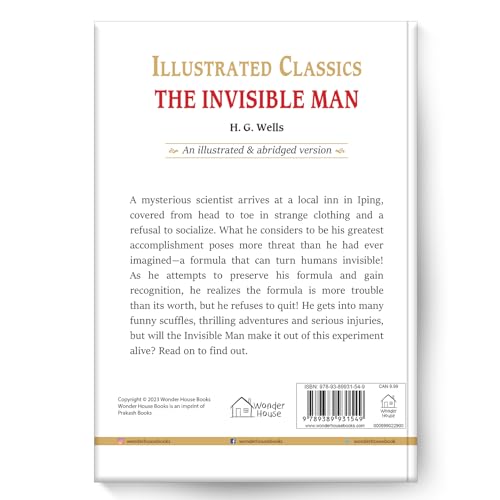 Illustrated Classics - The Invisible Man: Abridged Novels With Review Questions book image