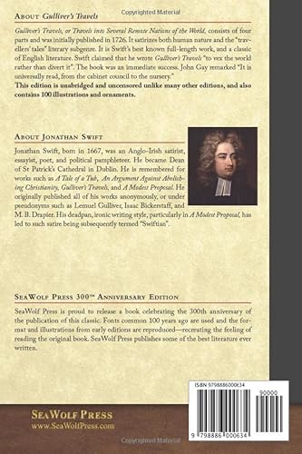 Gulliver's Travels: SeaWolf Press Illustrated Classic (Unabridged) book image